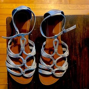 Silver Banana Republic Sandals